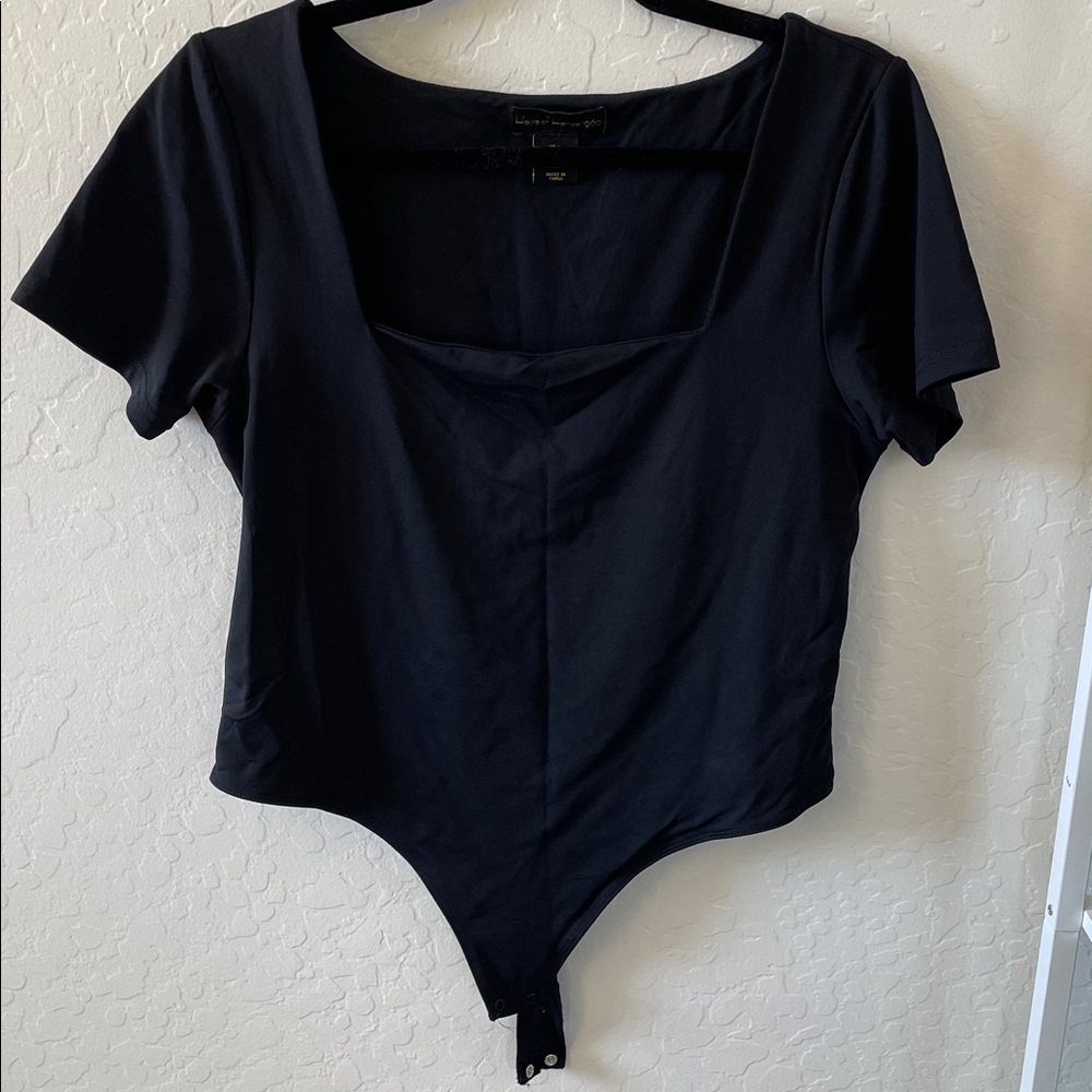 House of Harlow 1960 Black Bodysuit